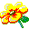 en blomma